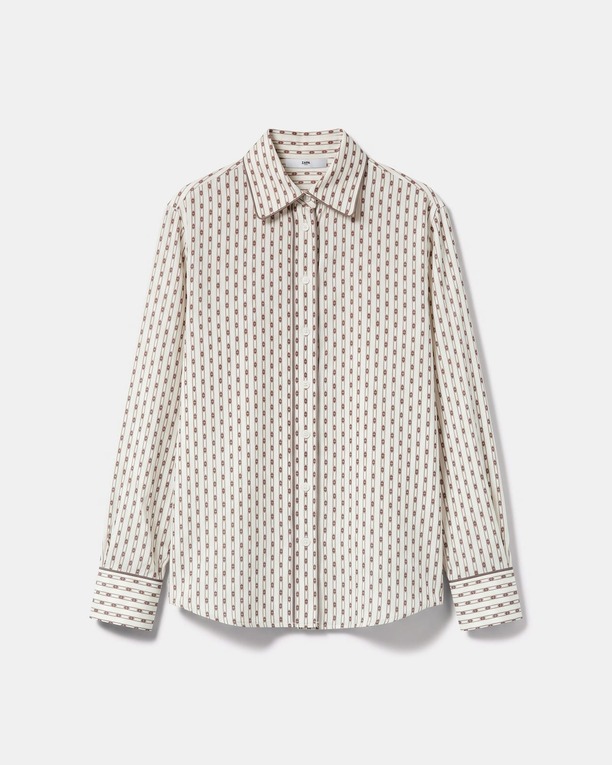 Cosmi P Shirt Straight-cut shirt with geometric patterns ZAPA
