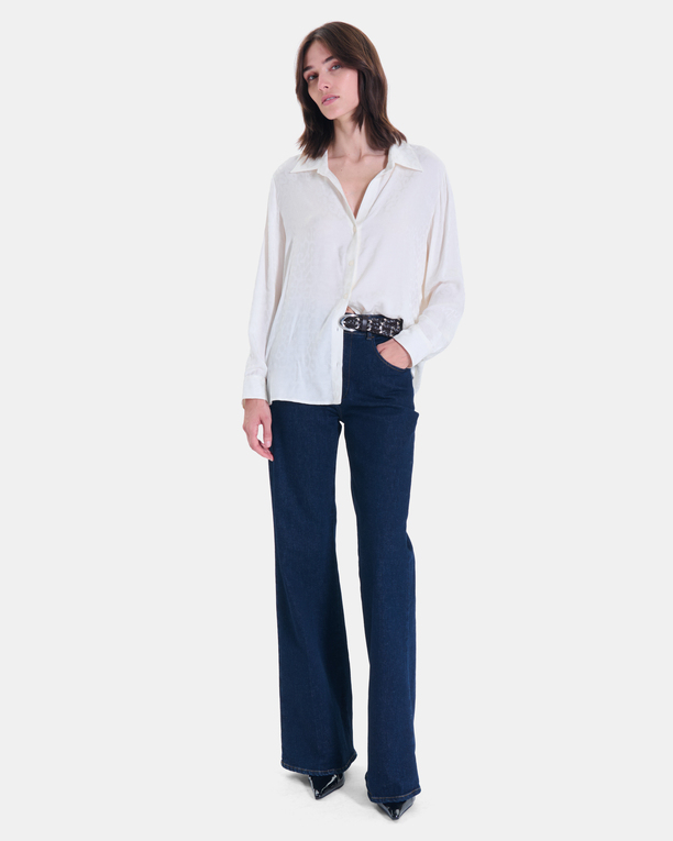 Corane Shirt Off-white, straight-cut shirt ZAPA