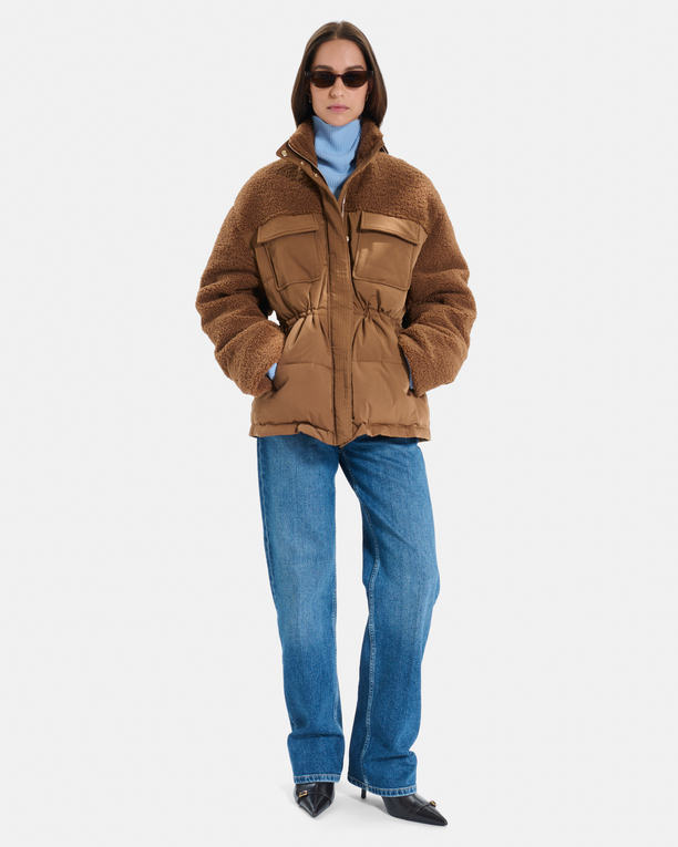 Melissandre down jacket Cinnamon quilted coat ZAPA