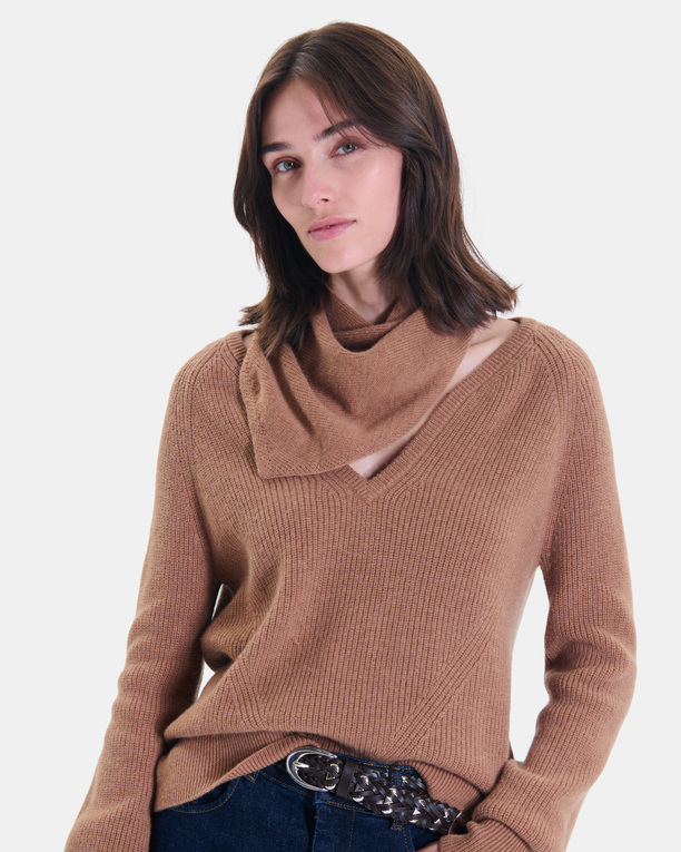Elly scarf Camel wool scarf ZAPA