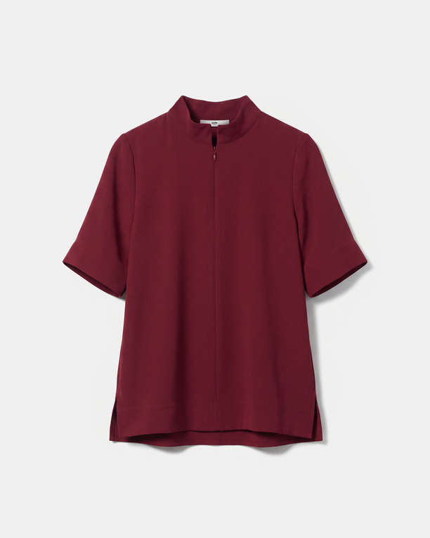 Top Tymma Red oversized high-neck top ZAPA
