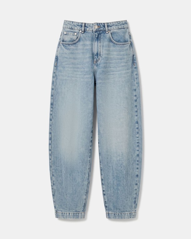 Jean Pia Vintage blue cotton barrel jeans ZAPA
