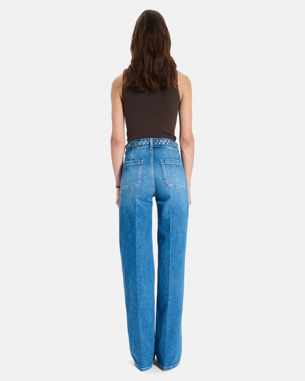 Jean Pocket Straight-leg cotton jeans ZAPA