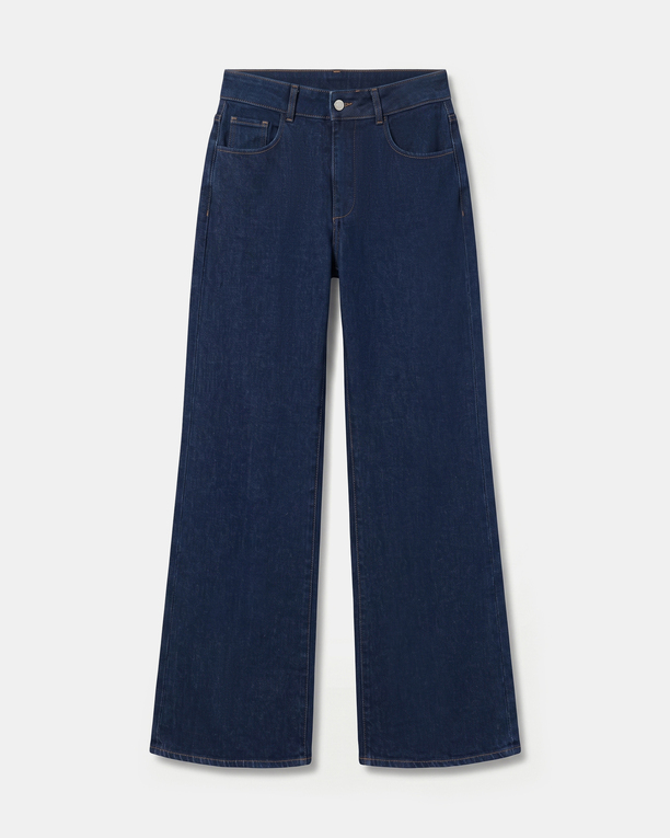 Jean New Jessie Palazzo jeans in raw blue cotton ZAPA