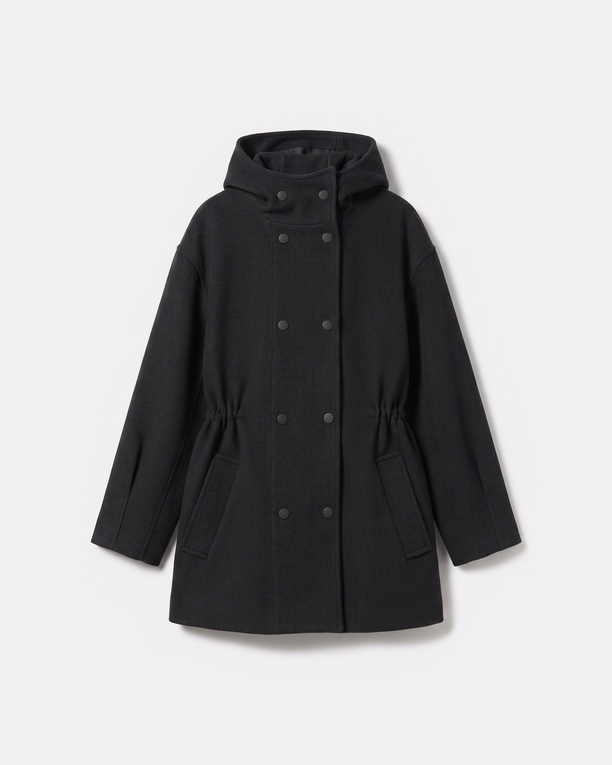 Marina Coat Chocolate wool coat ZAPA