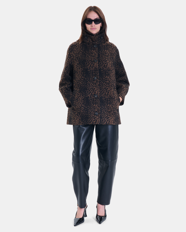 Marilene Coat Leopard print coat ZAPA