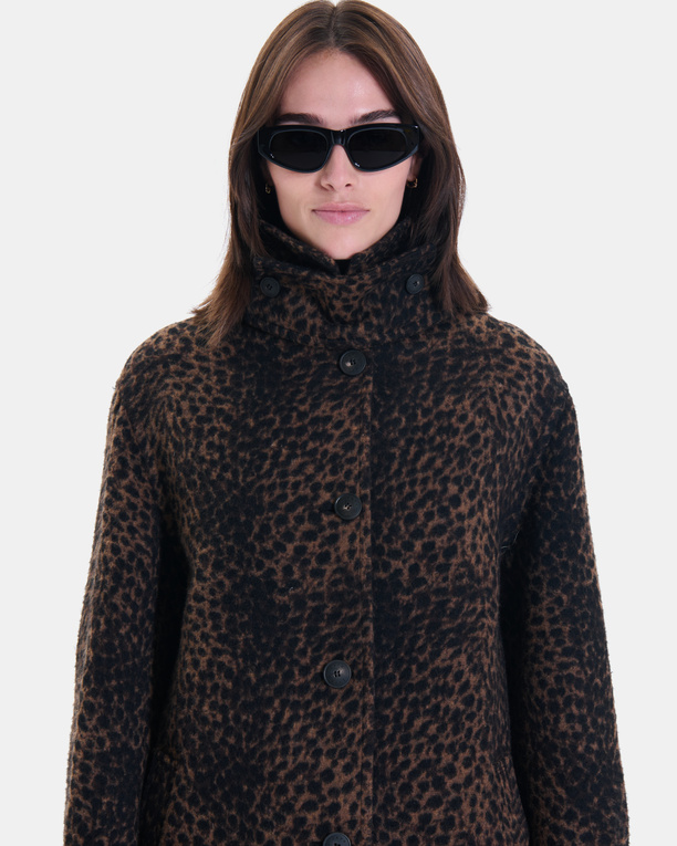 Marilene Coat Leopard print coat ZAPA