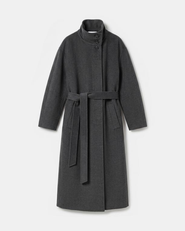 Melissa Coat Long wool coat with a high collar ZAPA