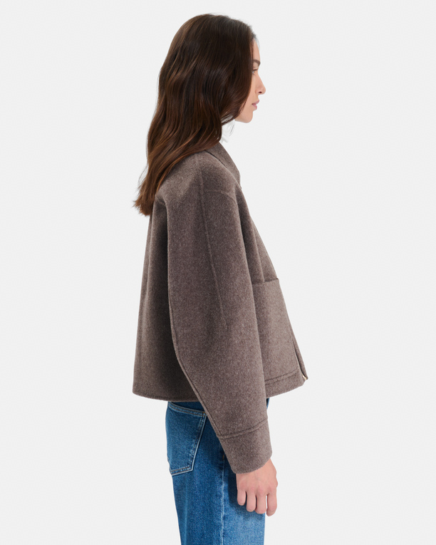 Moby Coat Short reversible wool coat ZAPA