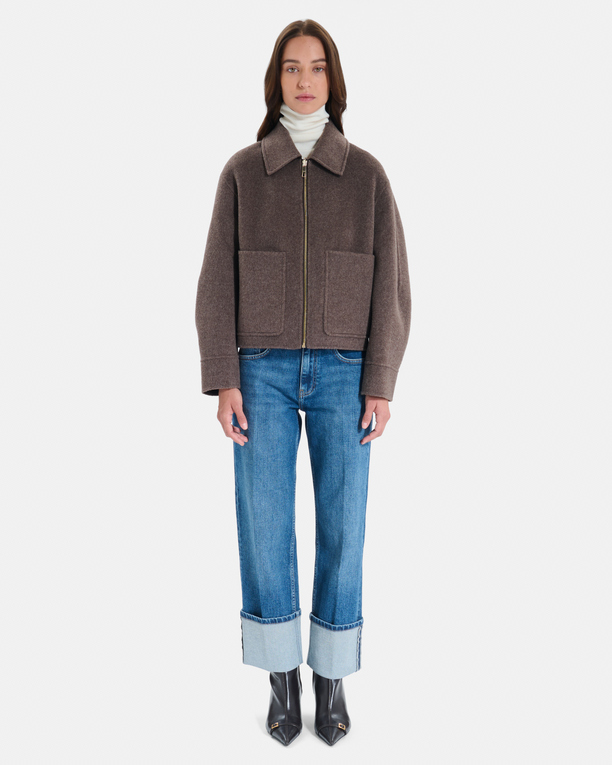 Moby Coat Short reversible wool coat ZAPA