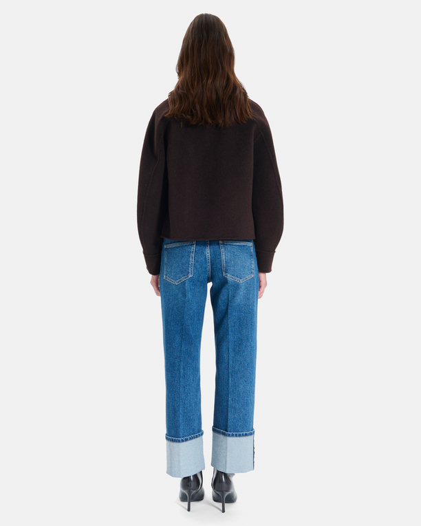 Moby Coat Short reversible wool coat ZAPA