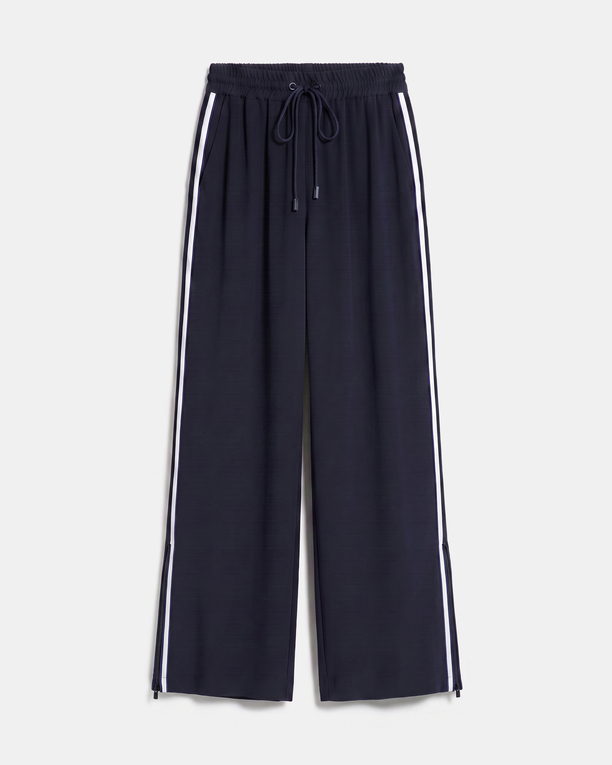 Posy Pants Flowy trousers with a nighttime tie ZAPA