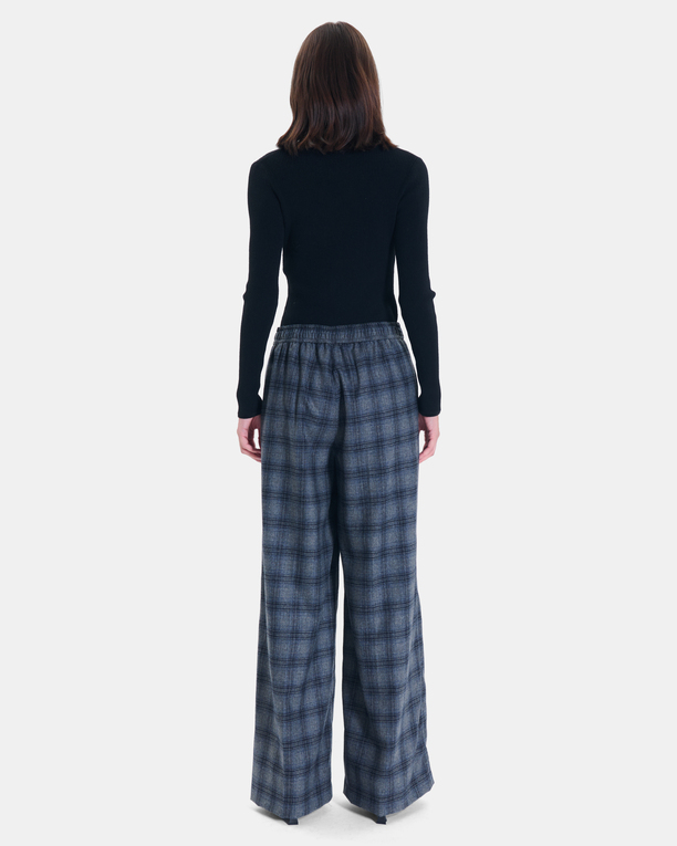 Paulette trousers Wide-legged heather grey trousers ZAPA