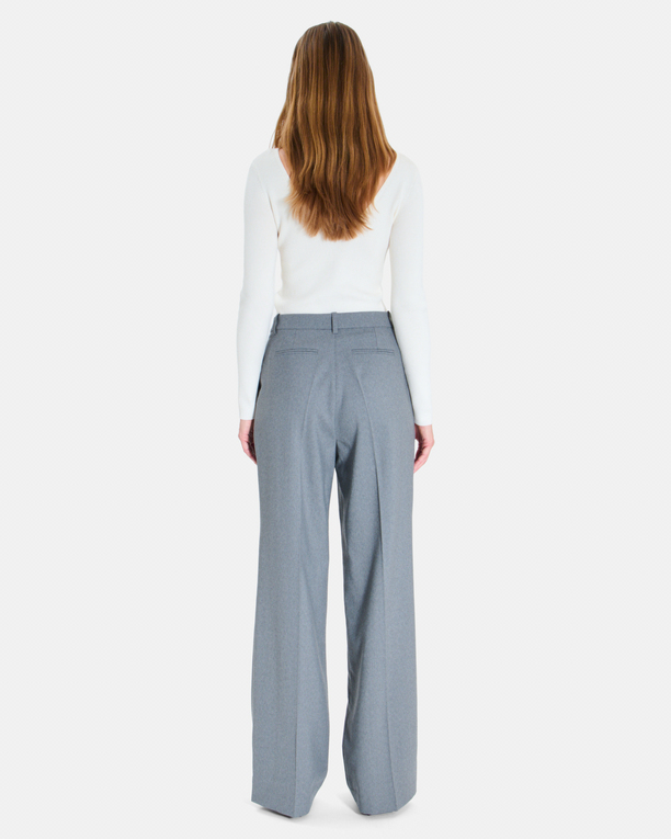 Princesse Pants Wide-legged heather grey trousers ZAPA
