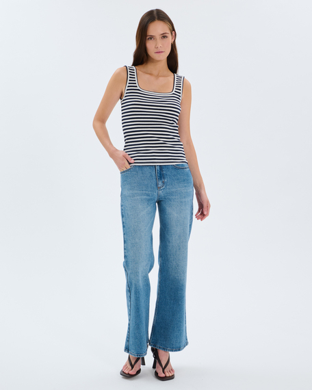Top torride top torride striped zapa
