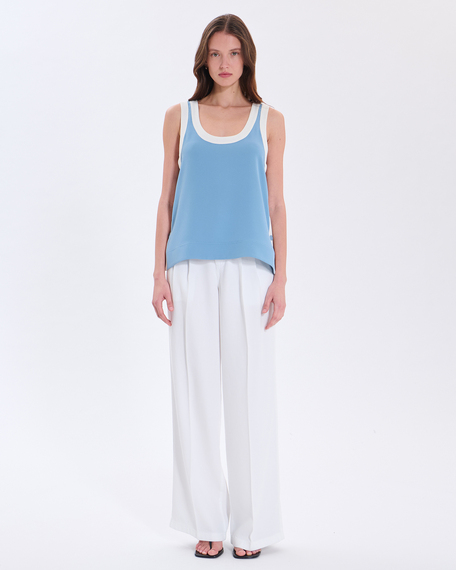 True top blue denim top zapa