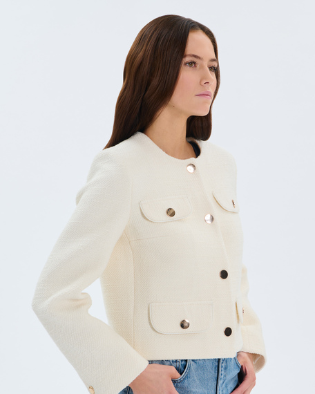 Valsa jacket ecru tweed jacket zapa