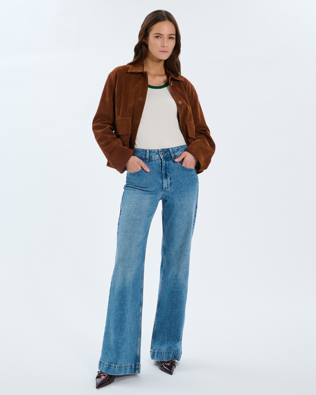 Vita jacket mahogany goatskin leather jacket zapa