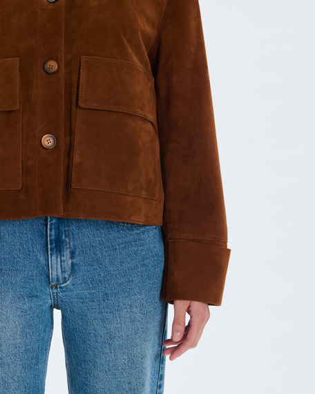 Vita jacket mahogany goatskin leather jacket zapa
