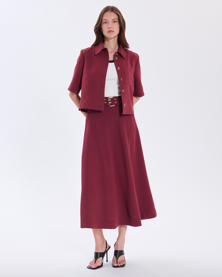 June skirt long wine-colored skirt zapa