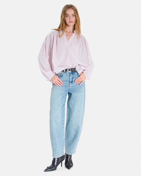Blandine blouse lightweight striped blouse with long sleeves zapa