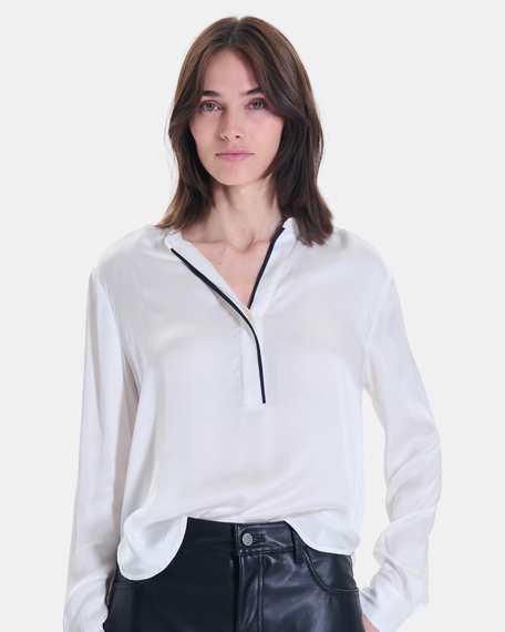 Beca blouse flowy off-white blouse with long sleeves zapa