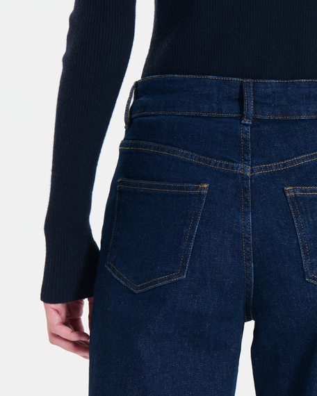 Jean new jessie palazzo jeans in raw blue cotton zapa