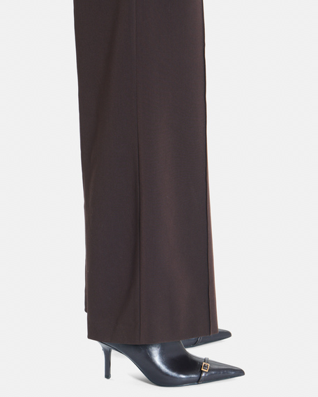Panache trousers chocolate wide-leg trousers zapa