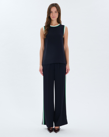 Top Troy Nighttime contrast neckline top ZAPA