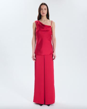 Top Tia Satin asymmetric top ZAPA