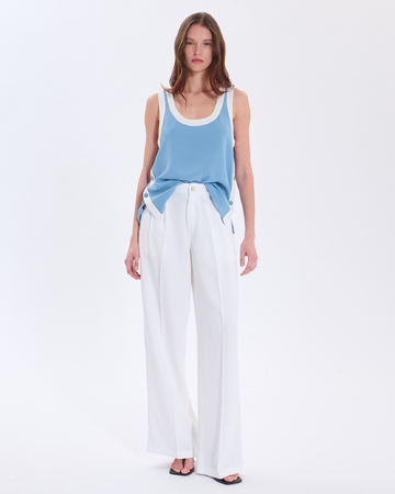 True Top Blue denim Top ZAPA