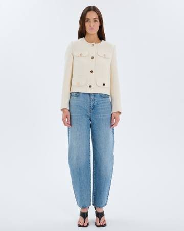 Valsa Jacket Ecru tweed jacket ZAPA