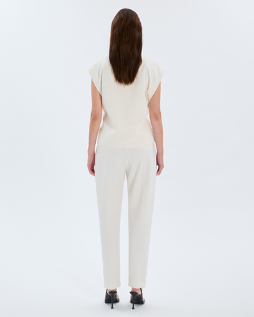 Vahita Jacket Ecru jacket with removable sleeves ZAPA