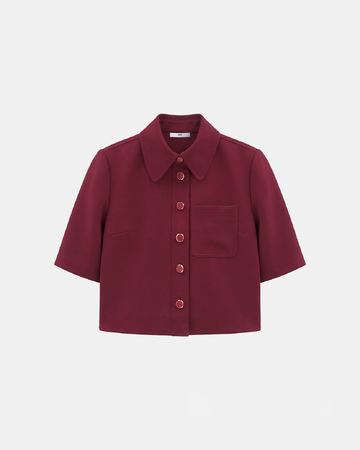 Celina shirt Short burgundy shirt ZAPA