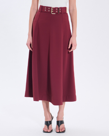 June Skirt Long wine-colored skirt ZAPA