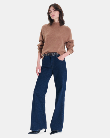 Crown Belt Chocolate braided leather belt ZAPA