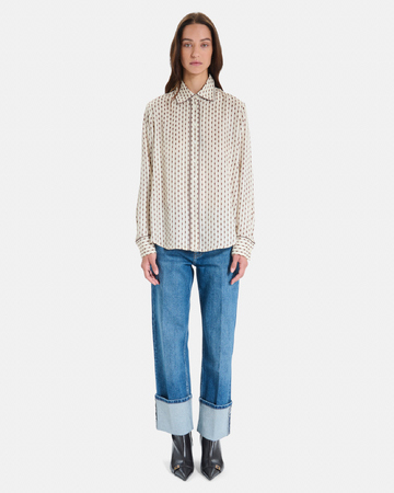 Cosmi P Shirt Straight-cut shirt with geometric patterns ZAPA