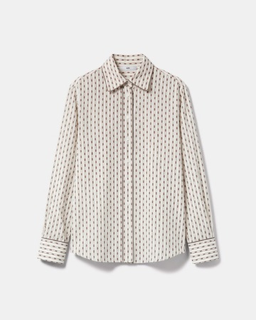 Cosmi P Shirt Straight-cut shirt with geometric patterns ZAPA