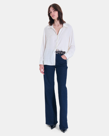 Corane Shirt Off-white, straight-cut shirt ZAPA