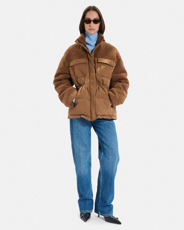 Melissandre down jacket Cinnamon quilted coat ZAPA