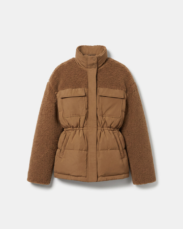 Melissandre down jacket Cinnamon quilted coat ZAPA