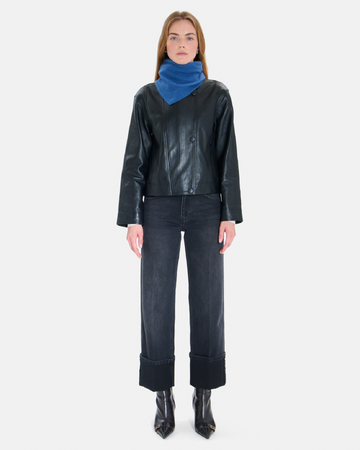 Elly scarf Indigo wool scarf ZAPA