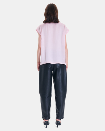 Top Tracy Pink short-sleeved viscose top ZAPA