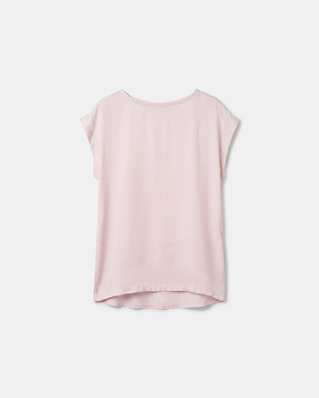 Top Tracy Pink short-sleeved viscose top ZAPA