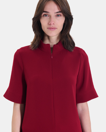 Top Tymma Red oversized high-neck top ZAPA
