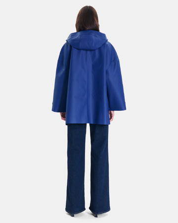 Tim Trench Royal blue hooded trench coat ZAPA