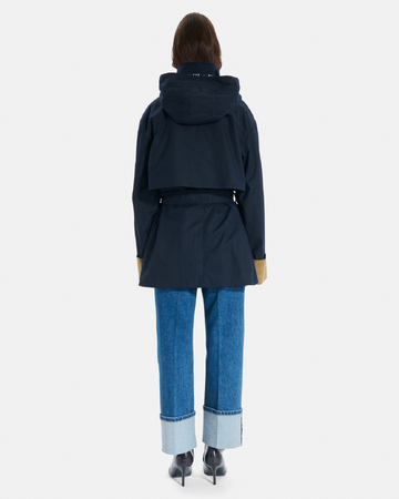 Tabi Trench Fitted nighttime trench coat in cotton ZAPA