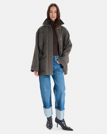 Jean Popus Straight-leg jeans in faded blue cotton ZAPA
