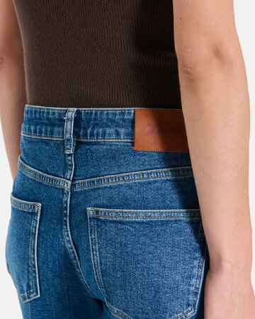 Jean Popus Straight-leg jeans in faded blue cotton ZAPA