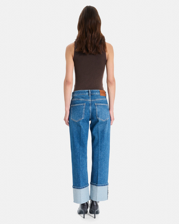 Jean Popus Straight-leg jeans in faded blue cotton ZAPA